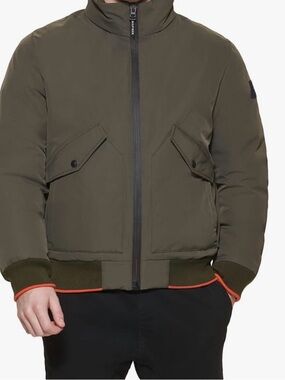 Tommy Hilfiger Olive Green Bomber Jacket